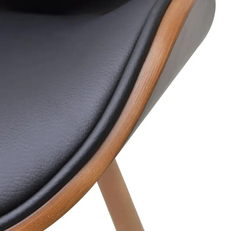 Set van 2 eetkamerstoelen met walnotenhouten frame en beukenhouten poten - Eetkamerstoelen