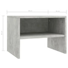 Set van 2 nachtkastjes van bewerkt hout met open vak en levering bevat - Nachtkastjes