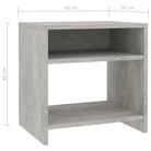Set van 2 nachtkastjes van bewerkt hout met open vak en levering bevat - Nachtkastjes