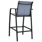 Set van 4 tuinbarstoelen met stevig stalen frame - Tuinstoelen