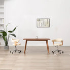 Set van 6 hoogte verstelbare draaibare eetkamerstoelen - Crème / 2 - Eetkamerstoelen