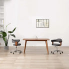 Set van 6 hoogte verstelbare draaibare eetkamerstoelen - Grijs / 2 - Eetkamerstoelen