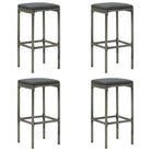 Set van twee stevige barkrukken met uniek design - Grijs / 4 - Barkrukken