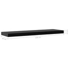 Set van twee wandplanken voor stijlvolle opbergruimte - 120 x 20 x 3.8 cm / 2 / 1 - Wandplanken