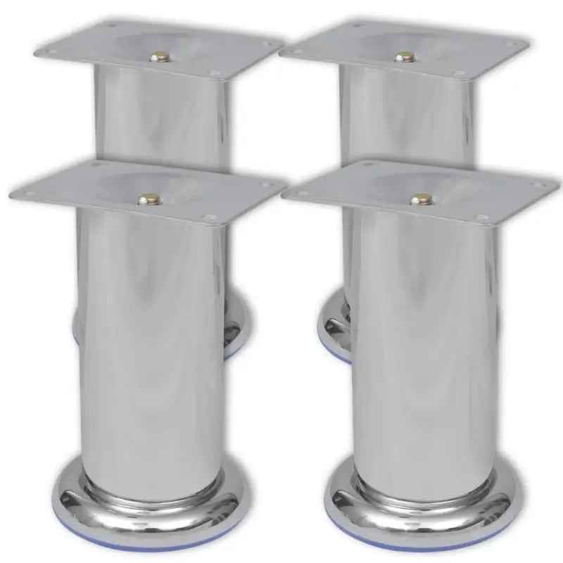 Set van vier kwalitatief hoogwaardige ronde bankpoten voor vervanging - 120 mm / 4 - Bank- en stoelpoten