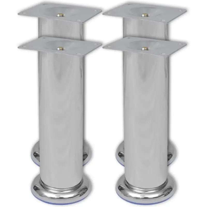 Set van vier kwalitatief hoogwaardige ronde bankpoten voor vervanging - 180 mm / 4 - Bank- en stoelpoten