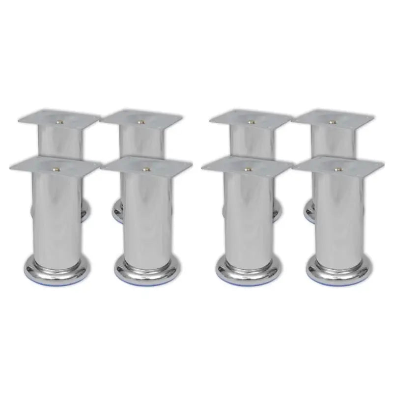 Set van vier kwalitatief hoogwaardige ronde bankpoten voor vervanging - 120 mm / 8 - Bank- en stoelpoten