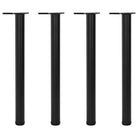 Set van vier kwalitatief hoogwaardige tafelpoten voor meubelvervanging - Zwart / 710 mm / 4 - Tafelpoten