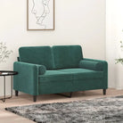 Sierkussens van fluweel voor een comfortabele en stijlvolle inrichting - Donkergroen / 1 - Sierkussens