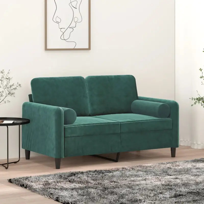 Sierkussens van fluweel voor een comfortabele en stijlvolle inrichting - Donkergroen / 1 - Sierkussens