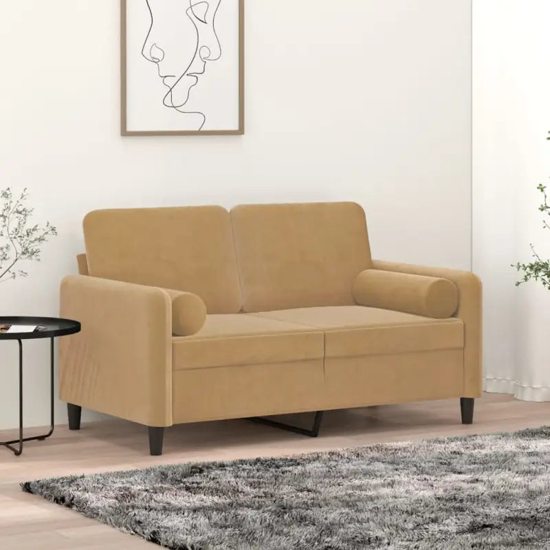 Sierkussens van fluweel voor een comfortabele en stijlvolle inrichting - Bruin / 1 - Sierkussens
