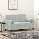 Sierkussens van fluweel voor een comfortabele en stijlvolle inrichting - Lichtgrijs / 1 - Sierkussens