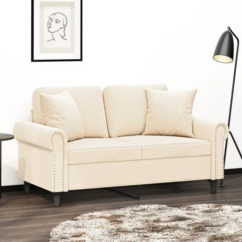 Sierkussens van fluweel voor stijlvolle en comfortabele inrichting - Crème / 1 - Sierkussens