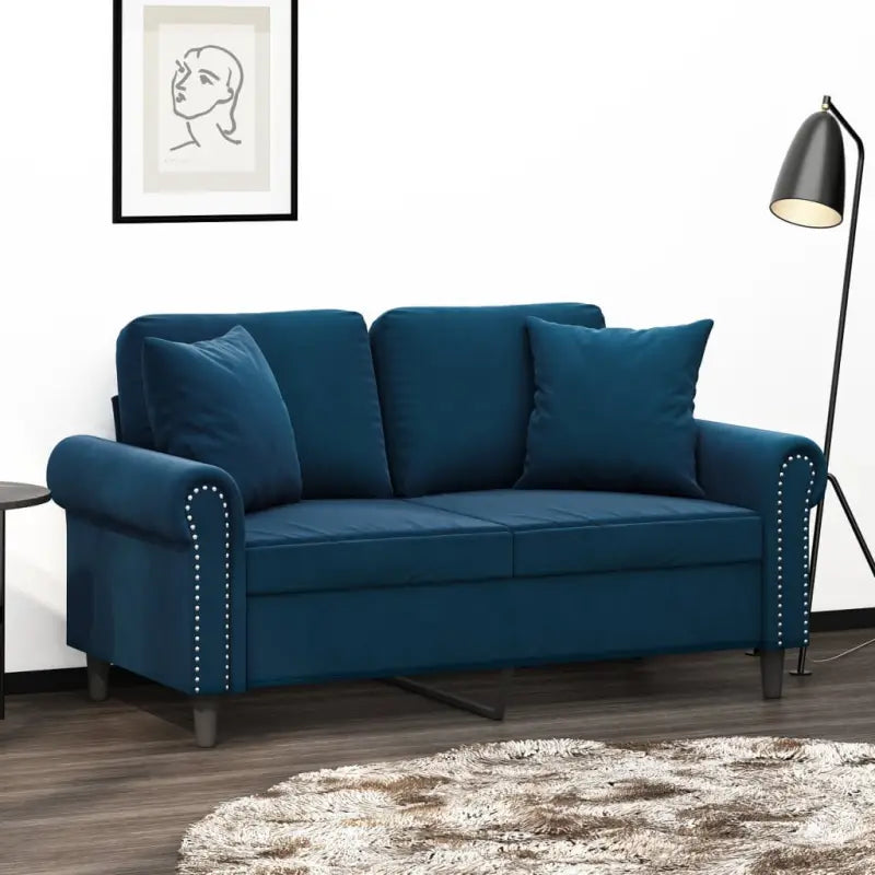 Sierkussens van fluweel voor stijlvolle en comfortabele inrichting - Blauw / 1 - Sierkussens