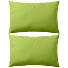 Sierkussens voor buiten met levering bevat UV en waterbestendige stof - Appelgroen / 60 x 40 cm / 2 - Sierkussens
