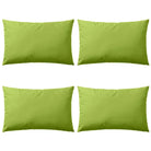 Sierkussens voor buiten met levering bevat UV en waterbestendige stof - Appelgroen / 60 x 40 cm / 4 - Sierkussens