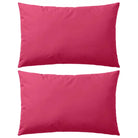 Sierkussens voor buiten met levering bevat UV en waterbestendige stof - Roze / 60 x 40 cm / 2 - Sierkussens