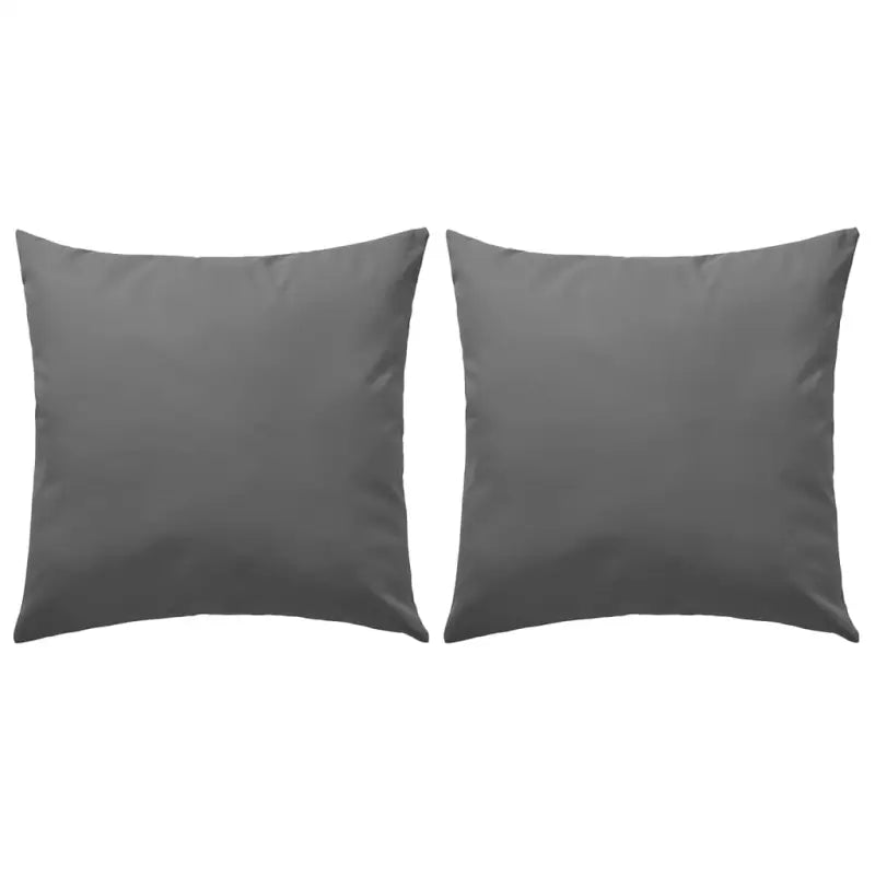 Sierkussens voor buiten met levering bevat UV en waterbestendige stof - Grijs / 45 x 45 cm / 2 - Sierkussens