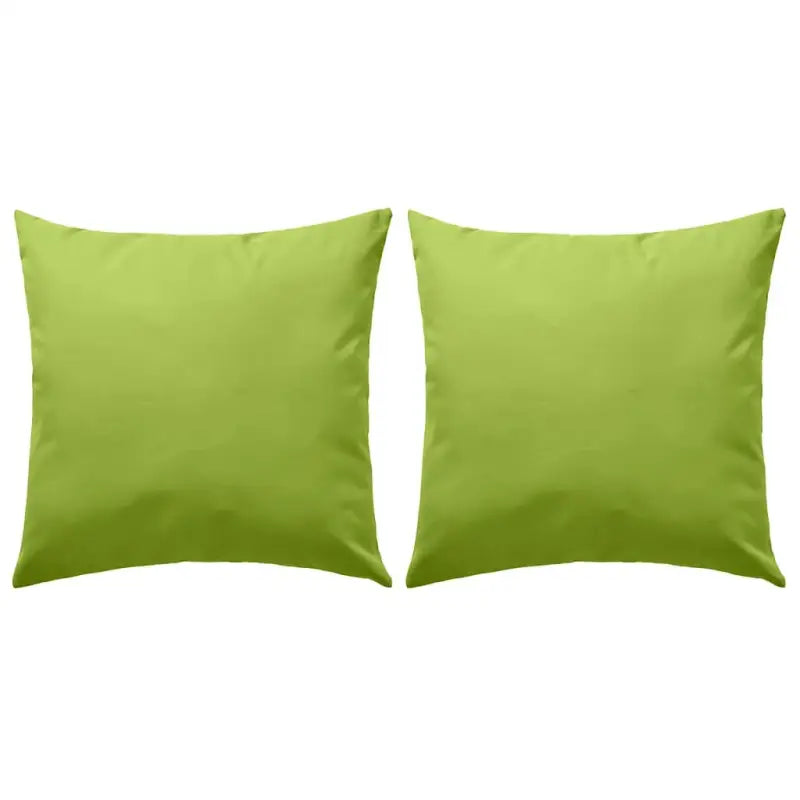 Sierkussens voor buiten met levering bevat UV en waterbestendige stof - Appelgroen / 45 x 45 cm / 2 - Sierkussens
