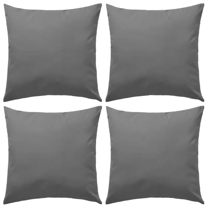 Sierkussens voor buiten met levering bevat UV en waterbestendige stof - Grijs / 45 x 45 cm / 4 - Sierkussens