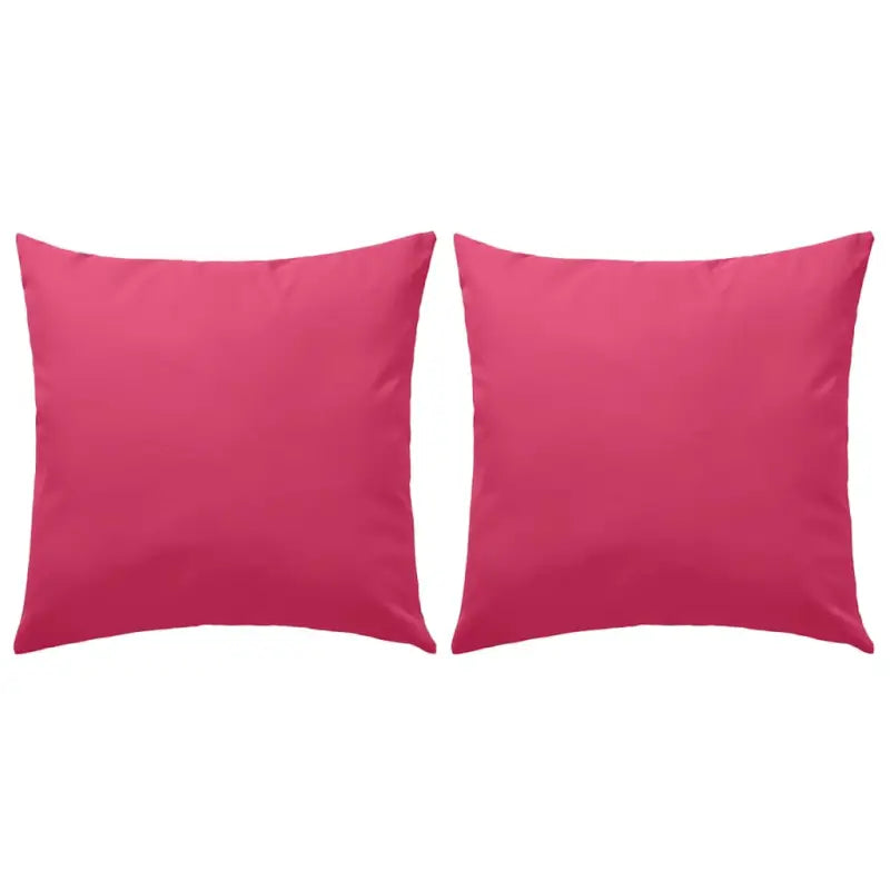 Sierkussens voor buiten met levering bevat UV en waterbestendige stof - Roze / 45 x 45 cm / 2 - Sierkussens