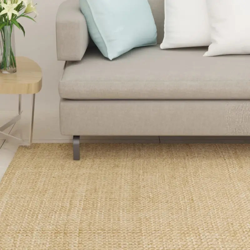 Sisal Vloerkleed met Prachtige Structuur voor Elke Kamer - Naturel / 100 x 100 cm - Vloerkleden