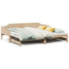 Slaapbank met extra opbergruimte van massief grenenhout - Bedden & bedframes