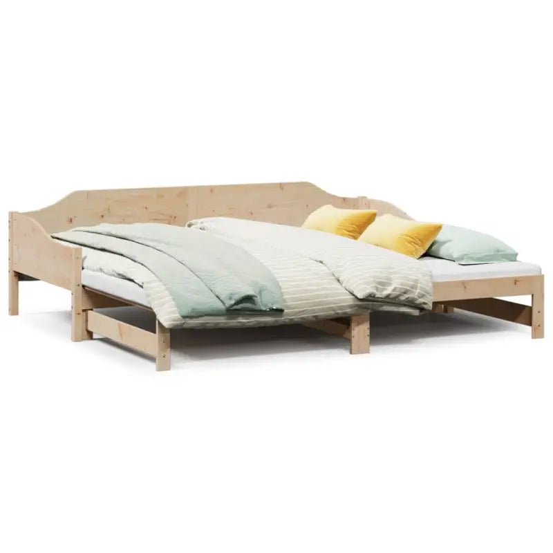Slaapbank met extra opbergruimte van massief grenenhout - Bedden & bedframes