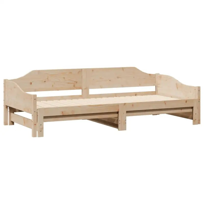Slaapbank met extra opbergruimte van massief grenenhout - Bedden & bedframes