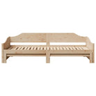 Slaapbank met extra opbergruimte van massief grenenhout - Bedden & bedframes