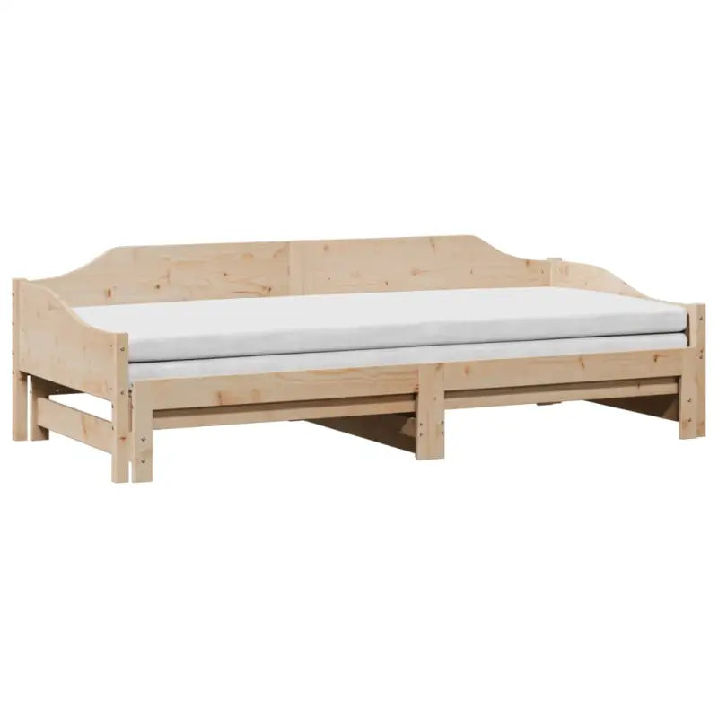 Slaapbank met extra opbergruimte van massief grenenhout - Bedden & bedframes