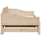 Slaapbank met extra opbergruimte van massief grenenhout - Bedden & bedframes