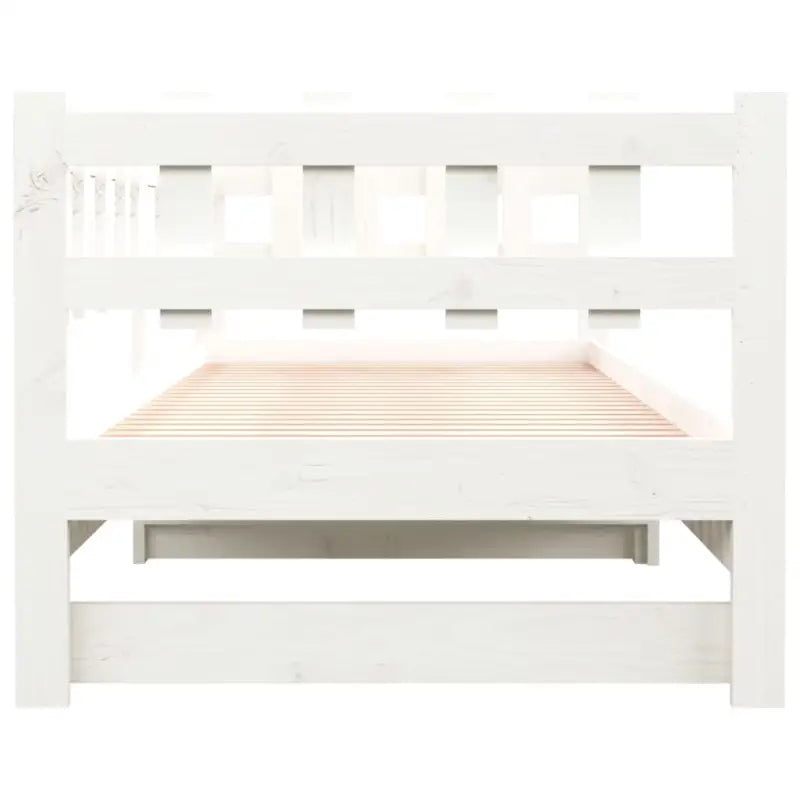 Slaapbank met massief grenenhout en optimale totale afmetingen - Wit / 80 x 200 cm - Bedden & bedframes