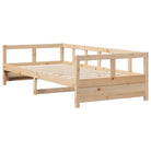 Slaapbank met massief grenenhout voor veelzijdig gebruik - Bedden & bedframes