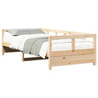Slaapbank met massief grenenhout voor veelzijdig gebruik - Bedden & bedframes