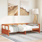 Slaapbank met massief grenenhout voor veelzijdig gebruik - Wasbruin / 80 x 200 cm / Nee - Bedden & bedframes