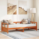 Slaapbank met massief grenenhout voor veelzijdig gebruik - Wasbruin / 90 x 190 cm / Ja - Bedden & bedframes