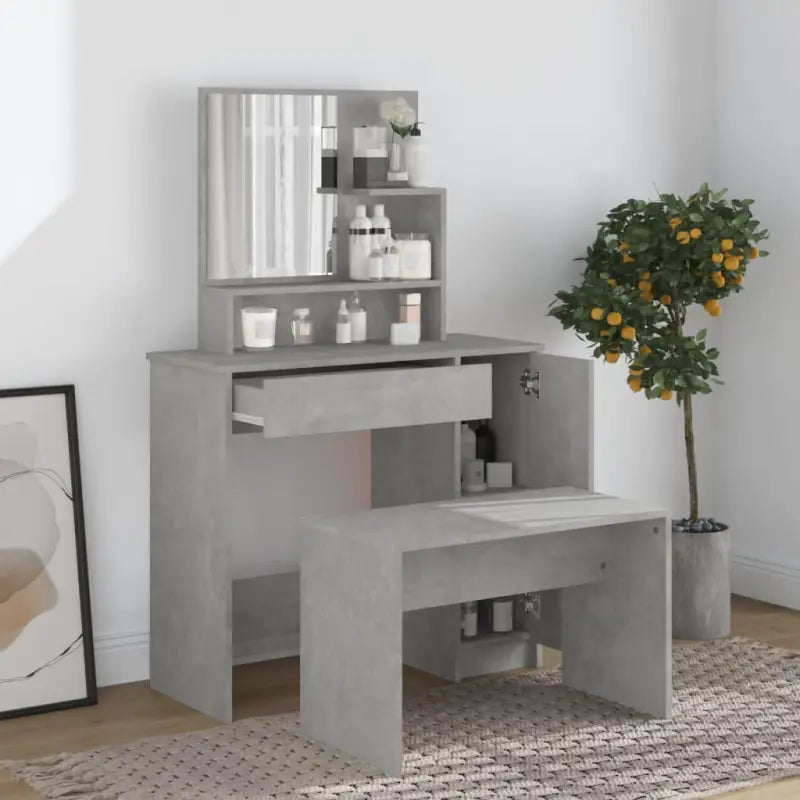Slaapkamerkaptafel met kruk voor binnen handbereik van je make-up - Slaapkamerkaptafels