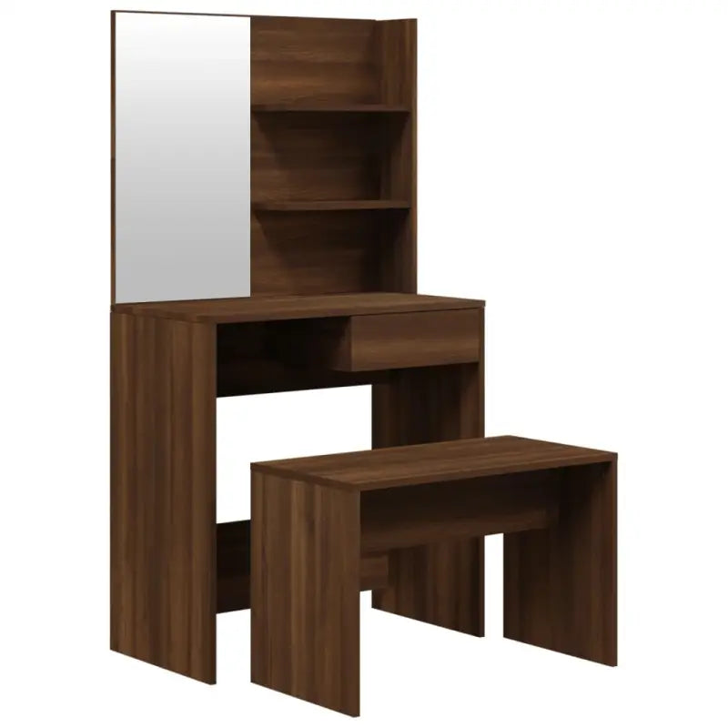 Slaapkamerkaptafel met kruk voor binnen handbereik van je make-up spullen - Slaapkamerkaptafels