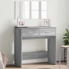 Slaapkamerkaptafel met strakke lijnen en duurzaam hout - Grijs sonoma / 1 - Slaapkamerkaptafels