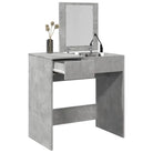 Slaapkamerkaptafel van bewerkt hout met alles binnen handbereik - Betongrijs / 1 - Slaapkamerkaptafels