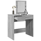 Slaapkamerkaptafel van bewerkt hout met alles binnen handbereik - Grijs sonoma / 1 - Slaapkamerkaptafels
