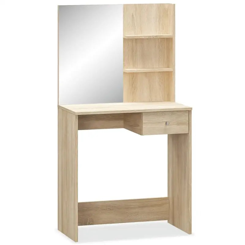 Slaapkamerkaptafel van bewerkt hout met modern design - Slaapkamerkaptafels