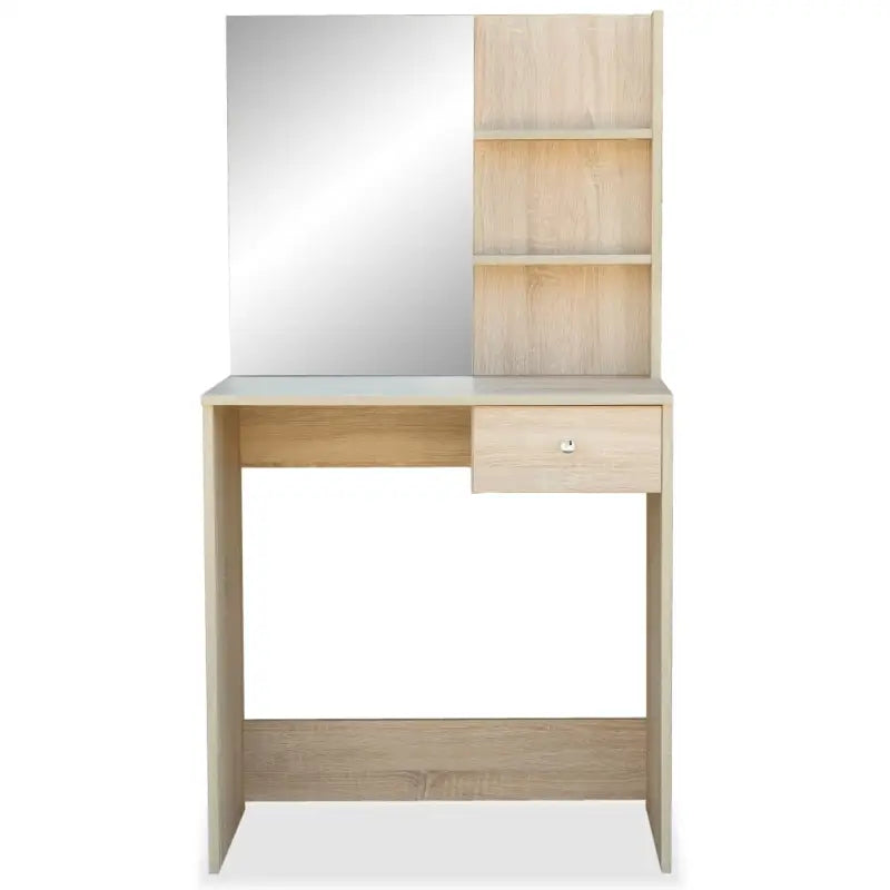 Slaapkamerkaptafel van bewerkt hout met modern design - Slaapkamerkaptafels