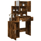 Slaapkamerkaptafel van bewerkt hout voor binnen handbereik gebruik - Gerookt eiken / 1 - Slaapkamerkaptafels