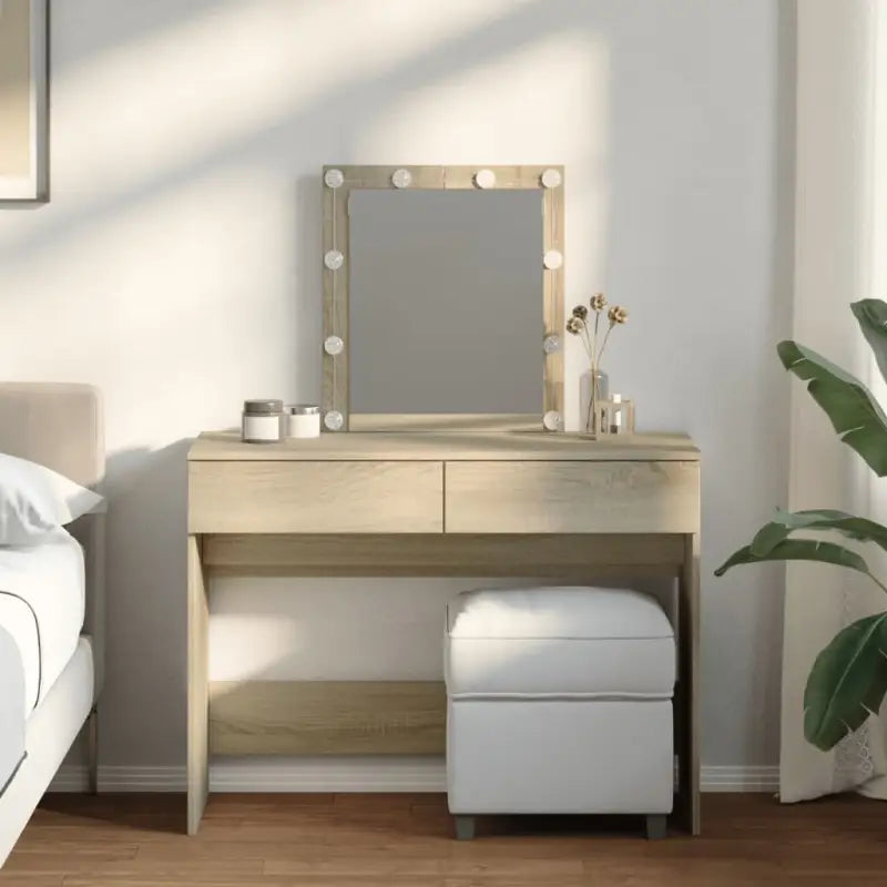 Slaapkamerkaptafels van bewerkt hout met binnen handbereik cosmetica - Sonoma eiken / 1 - Slaapkamerkaptafels