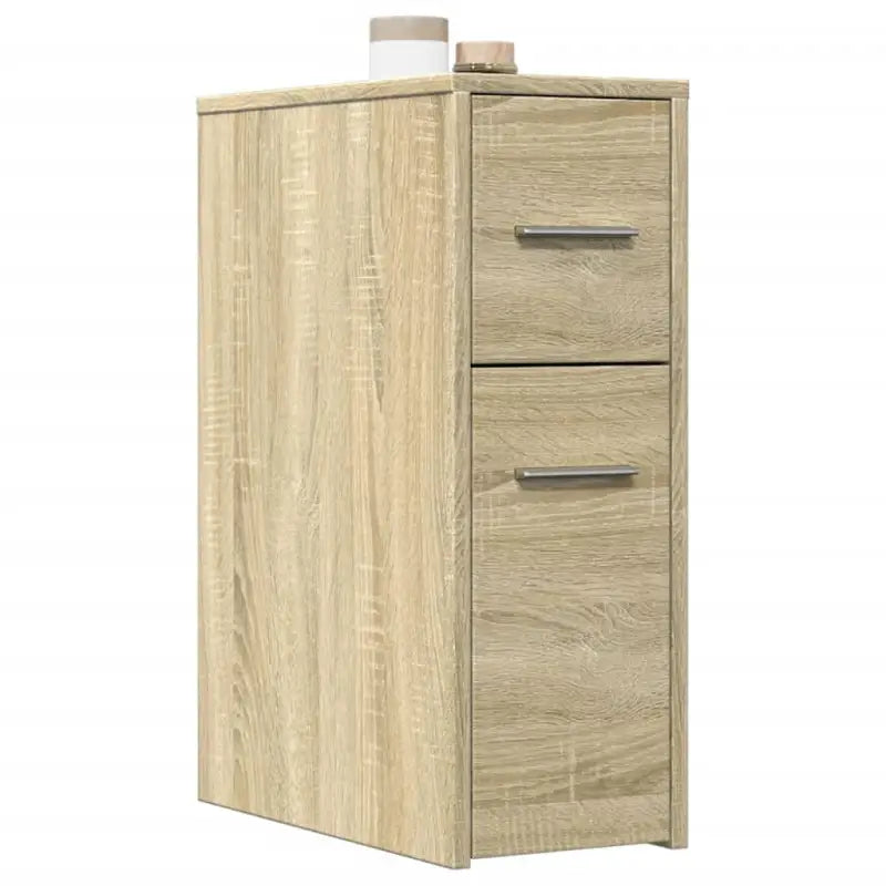 Smalle badkamerkast van bewerkt hout voor duurzaamheid en decoratie - Opbergkasten & lockerkasten