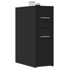 Smalle badkamerkast van bewerkt hout voor duurzaamheid en decoratie - Zwart / 1 - Opbergkasten & lockerkasten