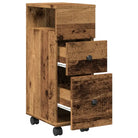 Smalle badkamerkast van bewerkt hout voor een decoratieve en praktische ruimte - Opbergkasten & lockerkasten