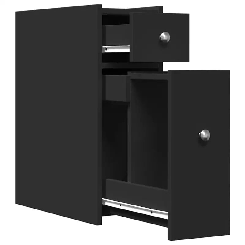 Smalle badkamerkast van bewerkt hout voor een praktische badkameroplossing - Opbergkasten & lockerkasten